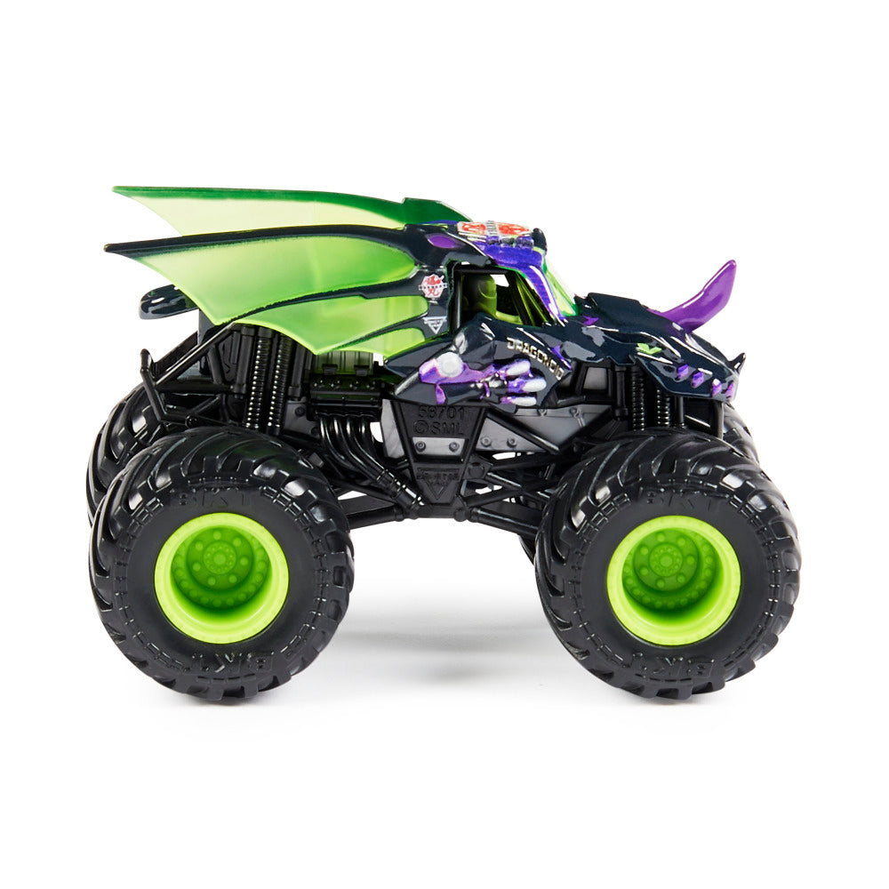 Monster Jam 1:64 Scale Die-Cast Monster Truck 2-Pack Assorted Designs, Collectible Toy Trucks for Kids