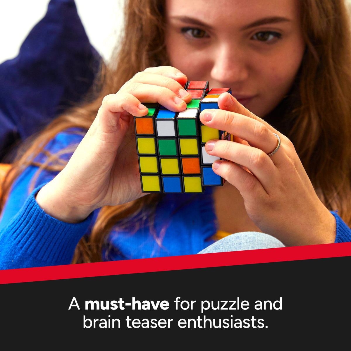 Rubik's Master 4x4 Cube Puzzle Advanced Brain Teaser & STEM Toy for Ages 8+