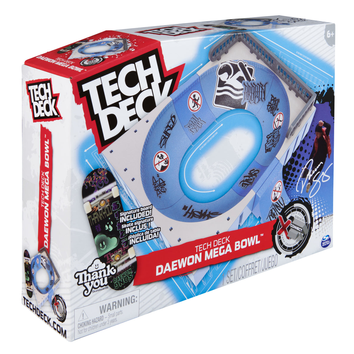 Tech Deck X-Connect Daewon Song Mega Bowl Fingerboard Skatepark Creator Set