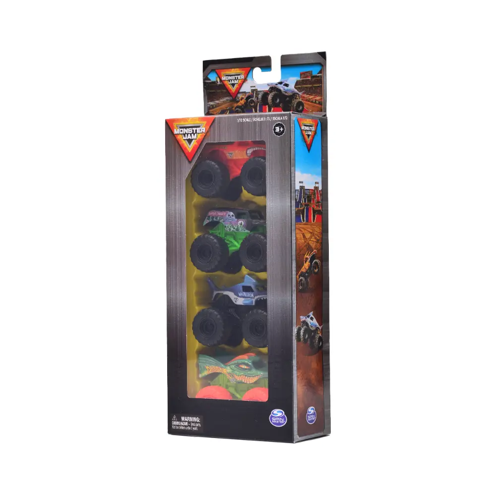Monster Jam 1:72 Value Truck 4Pack