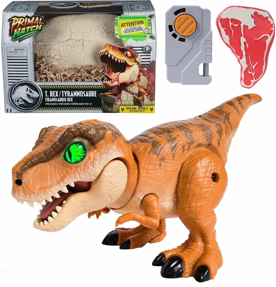 Primal Hatch Interactive Hatching Dino Battery Operated