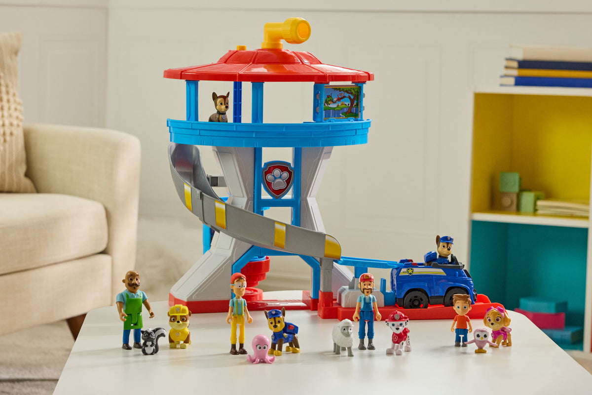 Paw Patrol Lookout Tower Playset with Chase & Police Cruiser