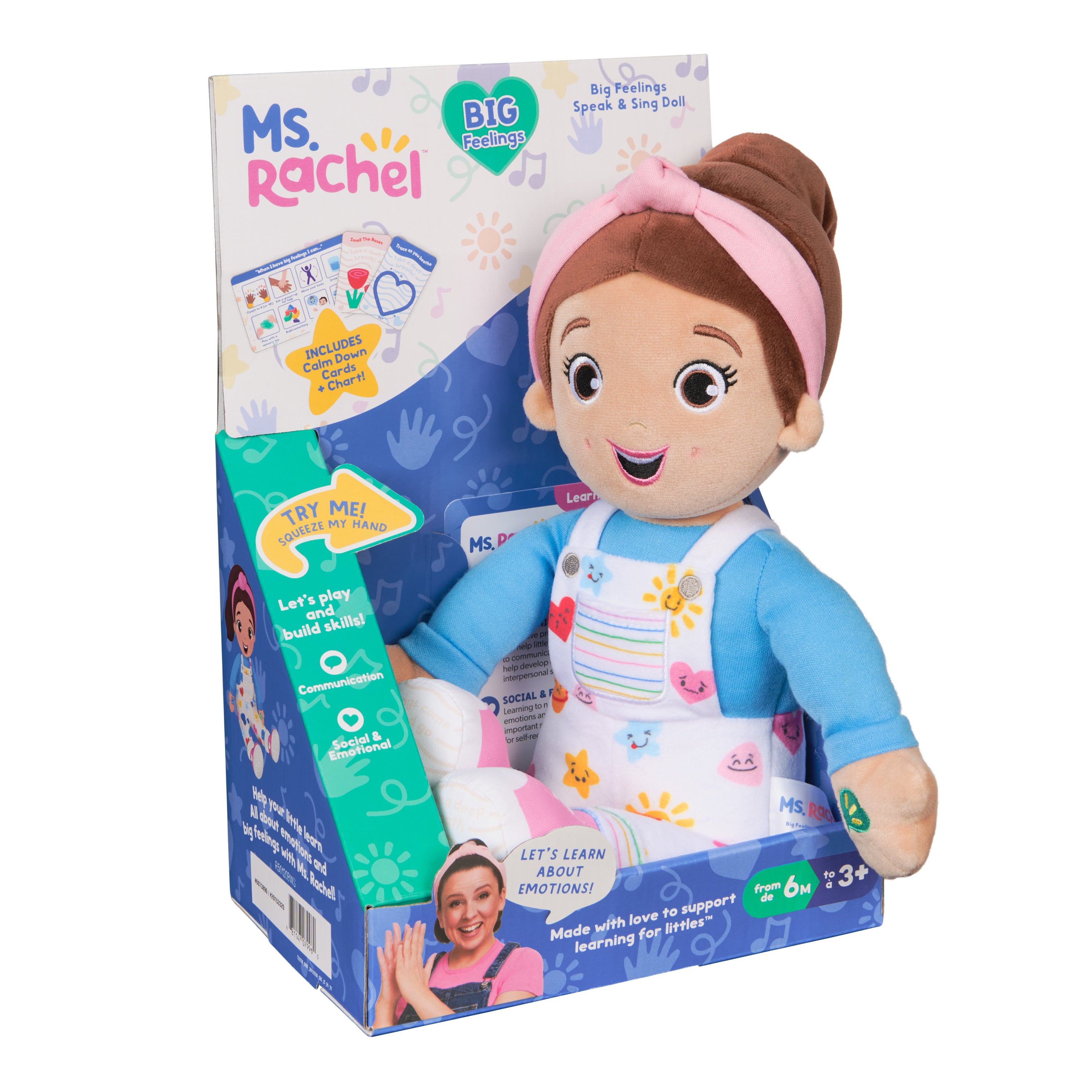 Ms. Rachel Big Feelings Doll Battery Operated