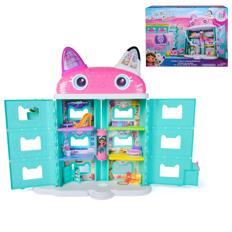 Gabby's Dollhouse Movie Dollhouse Playset with Figure & 8 Accessories