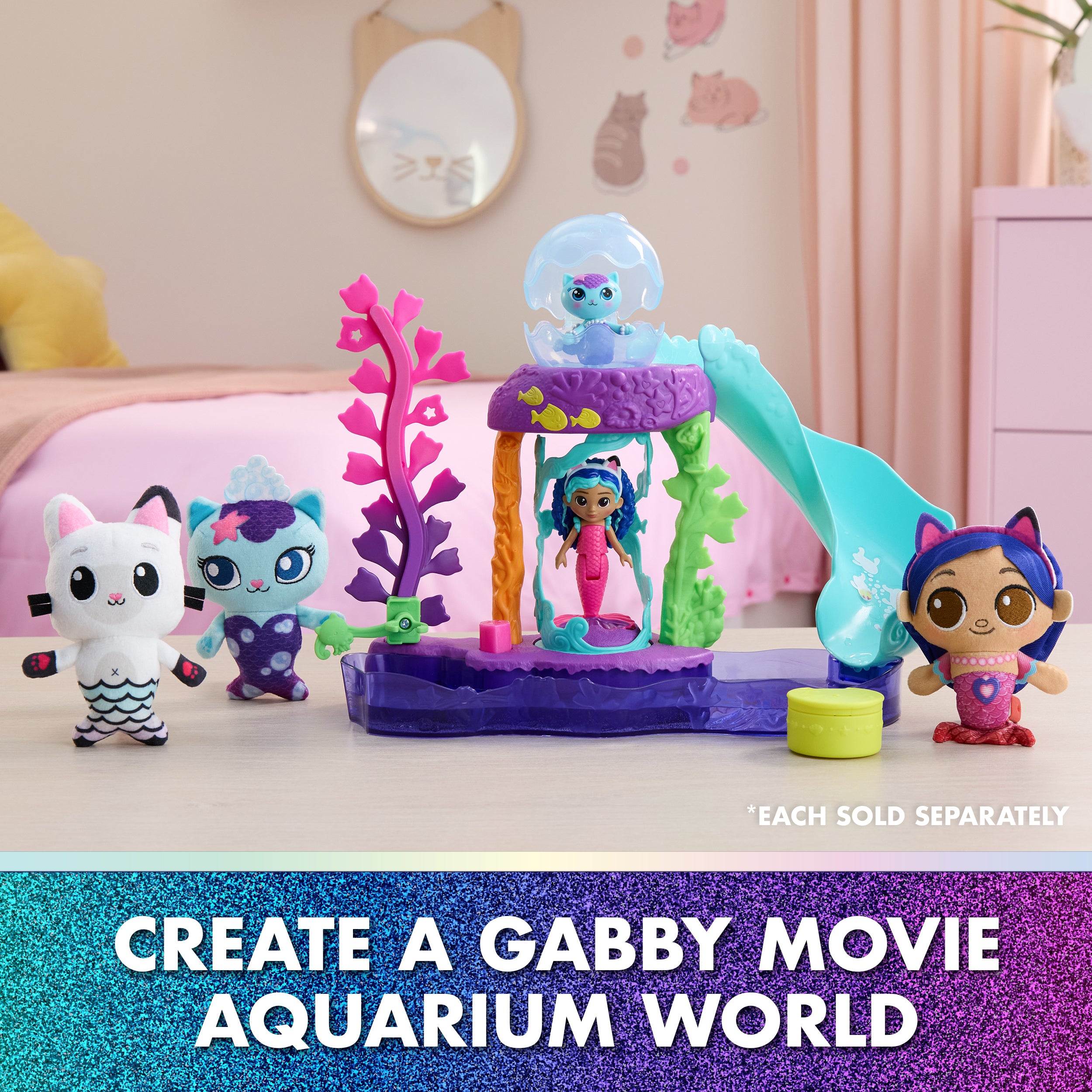 Gabbys Doll House Movie Aquarium Playset