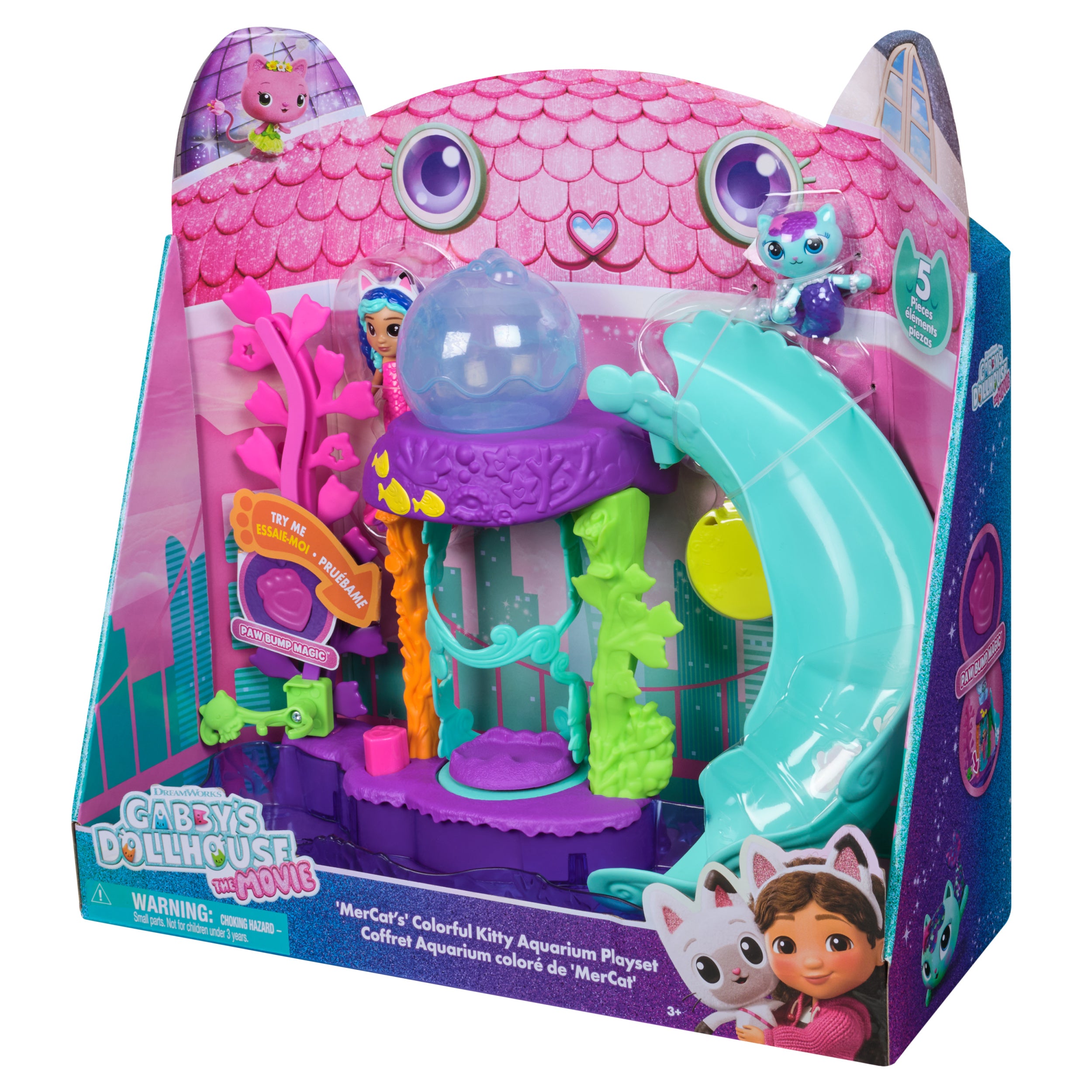 Gabbys Doll House Movie Aquarium Playset