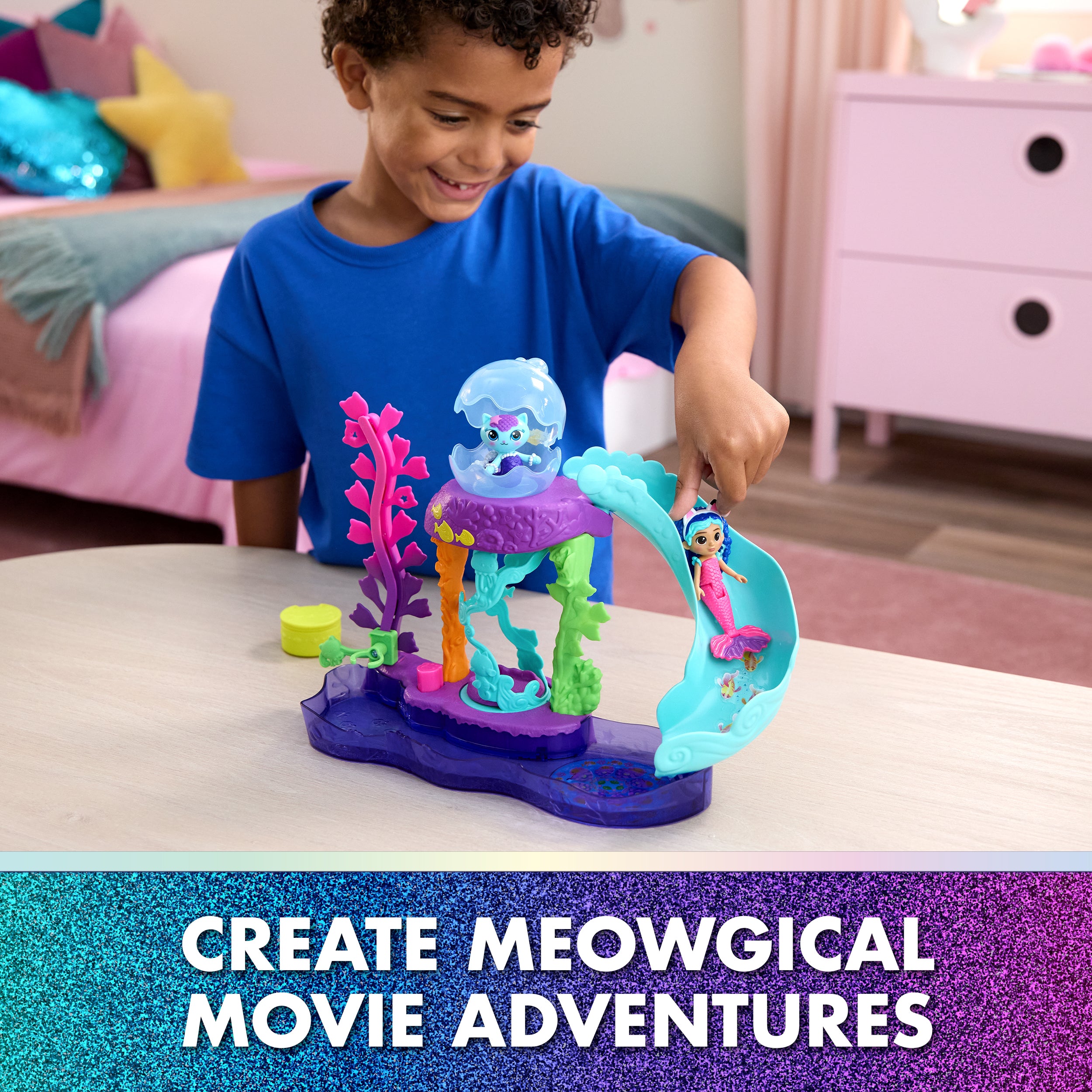 Gabbys Doll House Movie Aquarium Playset