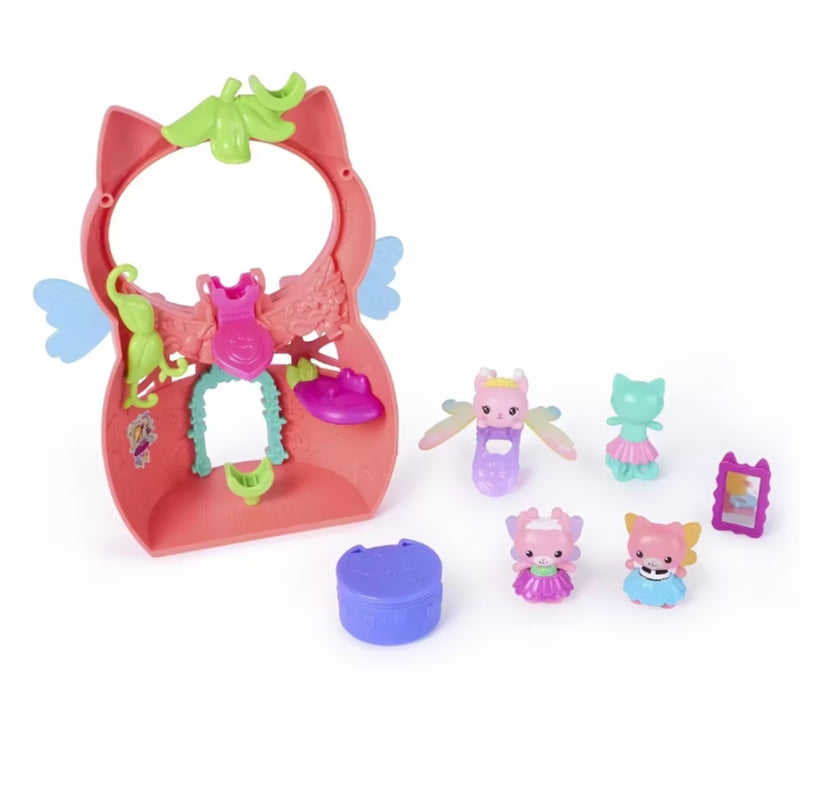 Gabby's Dollhouse Flutter Kitty Fairy Playset with Exclusive Fairy Ring Set for Kids