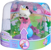 Gabby's Dollhouse Fairylandia Baby Box Fairy Ring Figure with Fluttering Wings and Display Stand Kids Toys