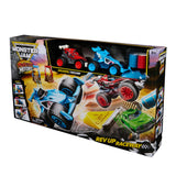 Monster Jam Monster Motors Rev-Up Raceway Playset - 1:64 Scale Monster Truck Racing Track Toy