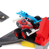 Monster Jam Monster Motors Rev-Up Raceway Playset - 1:64 Scale Monster Truck Racing Track Toy