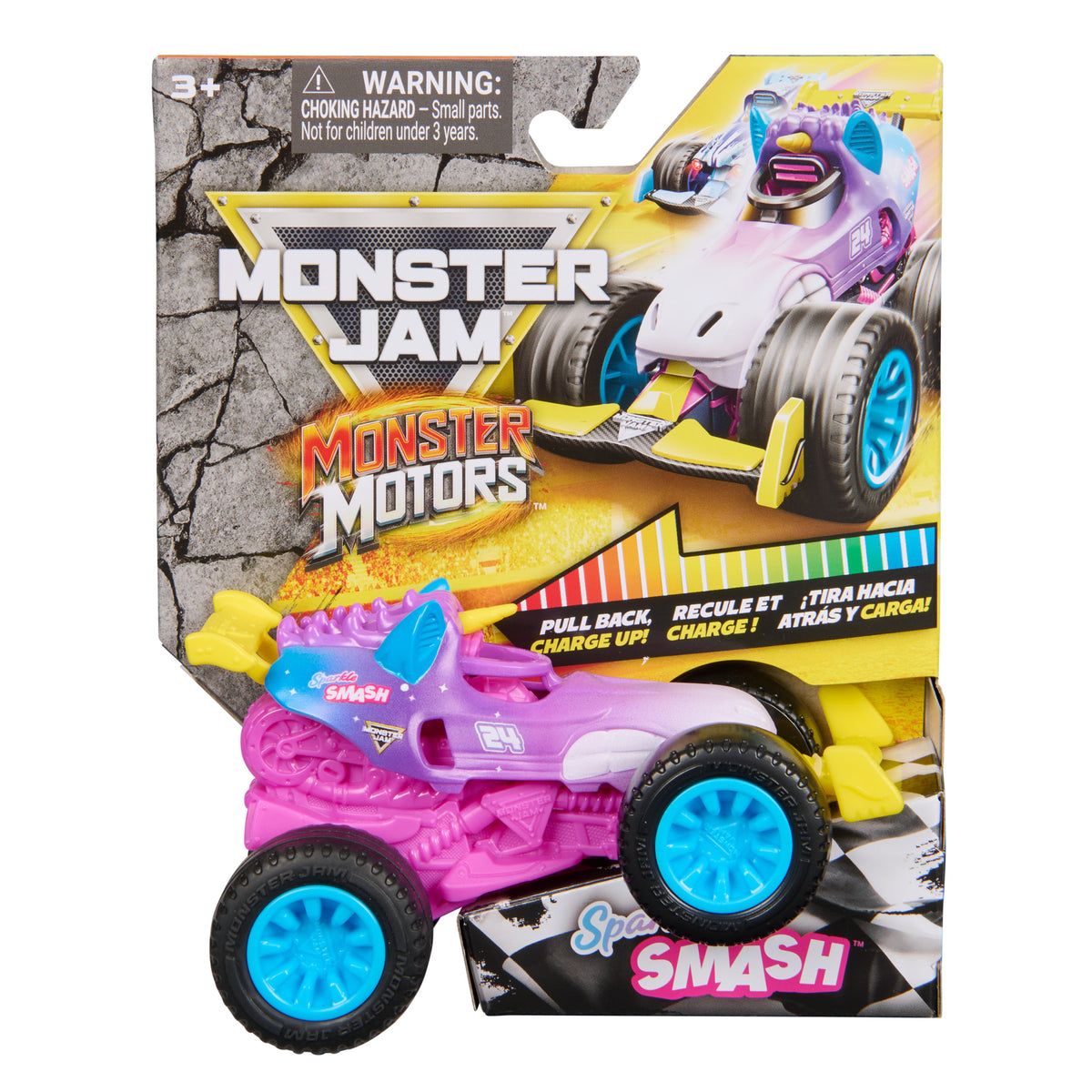 Monster Jam Monster Motors 1:64 Scale Die-Cast Monster Truck Toy Assorted Colours - Sold per piece