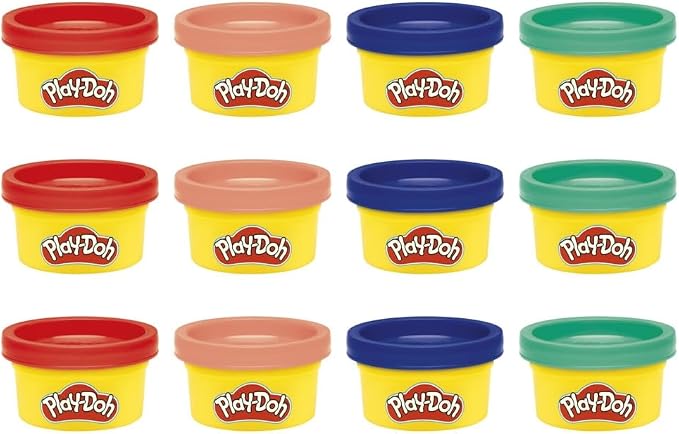 Play-Doh Treats & Favors Mini Cans 12-Pack Kids Party Favor Modeling Compound Set