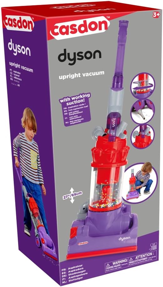 Casdon Dyson DC14 Kids Toy Vacuum Cleaner with Working Suction