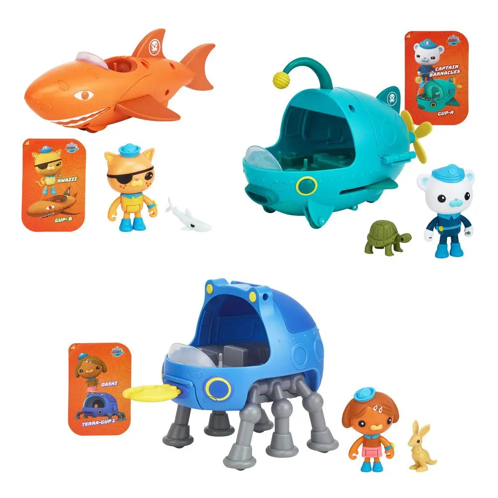 OCTONAUTS FIGURE & VEHICLE GUP-B & KWAZI