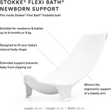 Stokke Flexi Bath Ocean Blue + Flexi Bath Stand Bundle Grey