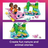 Lego Friends Axolotl Adventure Boat - Kids Building Playset with Mini Dolls & Animal Figures