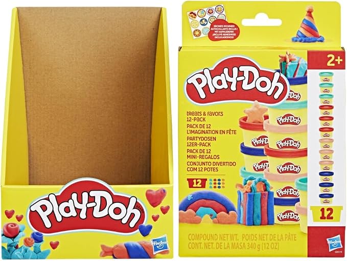 Play-Doh Treats & Favors Mini Cans 12-Pack Kids Party Favor Modeling Compound Set