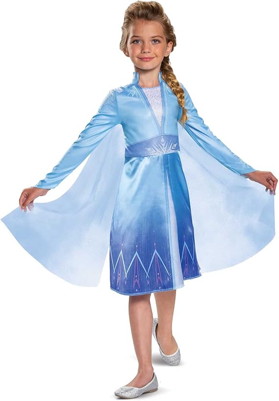 Disney Frozen Elsa Classic Costume for Girls Princess Fancy Dress Outfit, 2 Years
