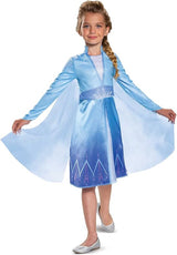 Disney Frozen Elsa Classic Costume for Girls Princess Fancy Dress Outfit, 2 Years