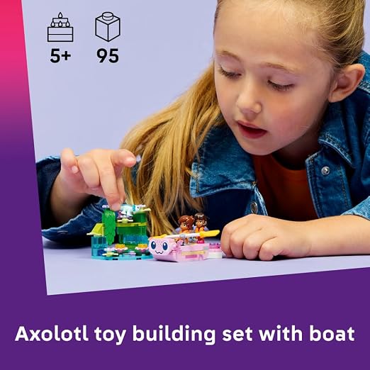 Lego Friends Axolotl Adventure Boat - Kids Building Playset with Mini Dolls & Animal Figures