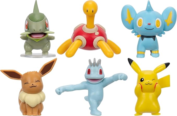 Pokemon Battle  Action Figure Multi 6 Pack Assortment