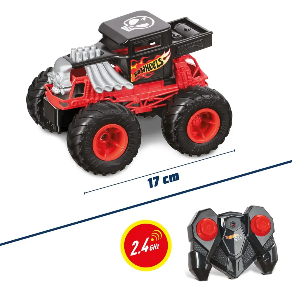 Hot Wheels RC Monster Truck Bone Shaker Battery Operated