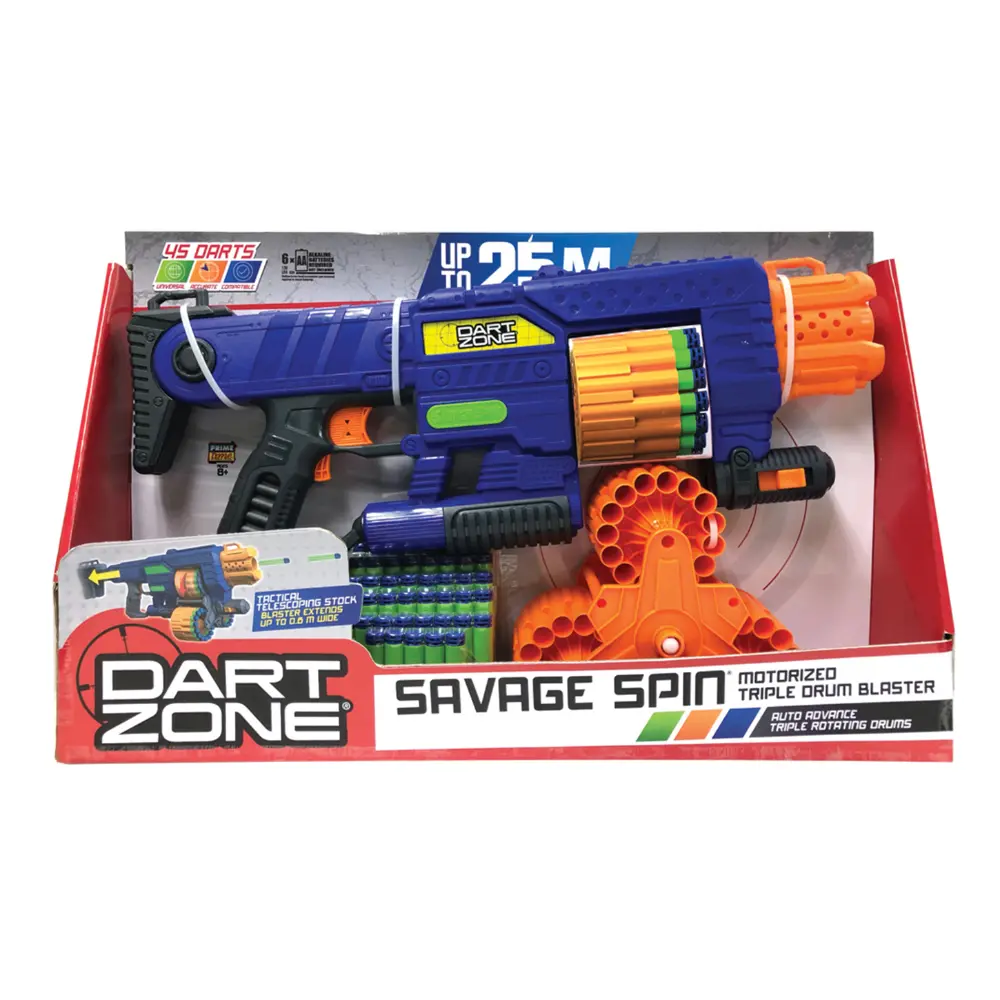 Dart Zone Savage Mtr Triple Drum Blaster