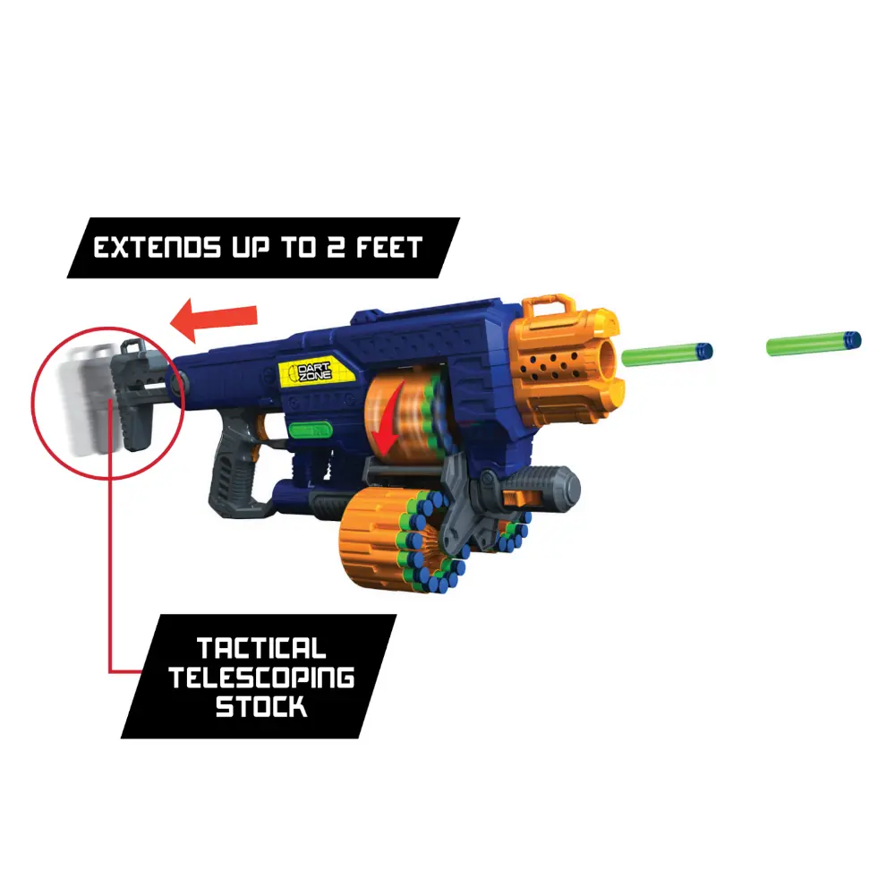 Dart Zone Savage Mtr Triple Drum Blaster
