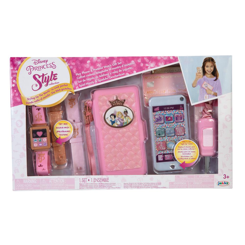 Disney Princess Style Collection Travel Phone & Watch Play Set Battery Operated