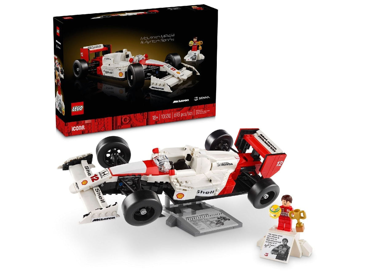LEGO Icons McLaren MP4/4 Ayrton Senna F1 Car Building Set