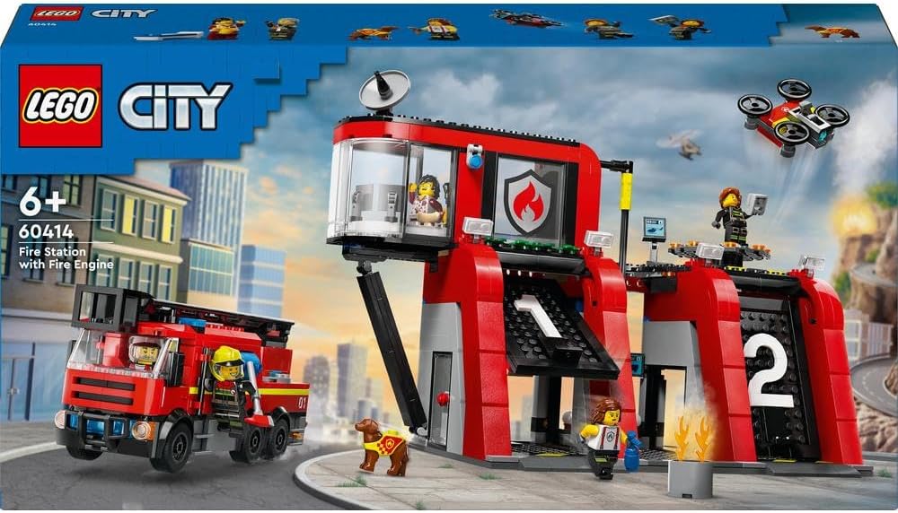 Lego Fire Station with Fire Truck 60414