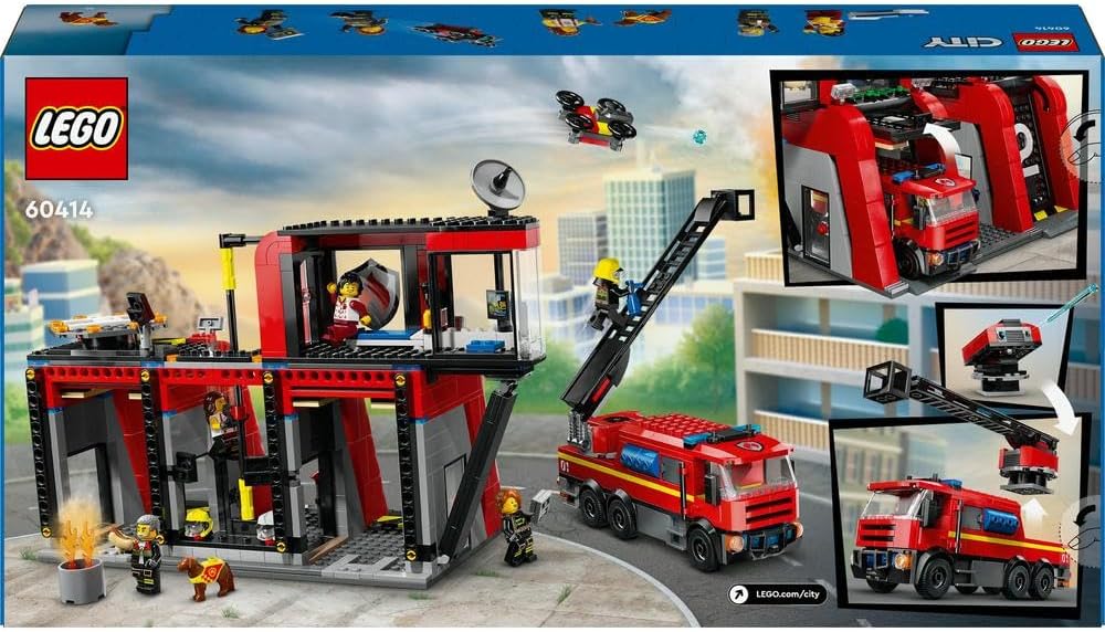 Lego Fire Station with Fire Truck 60414