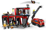 Lego Fire Station with Fire Truck