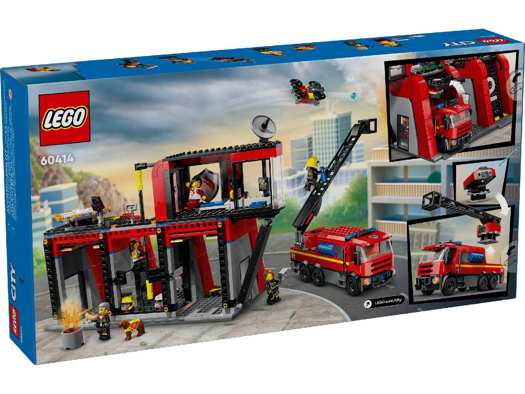 Lego Fire Station with Fire Truck 60414