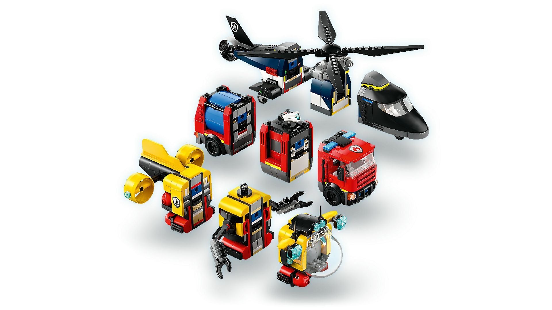 Lego Helicopter Firetruck & Submrine 60462