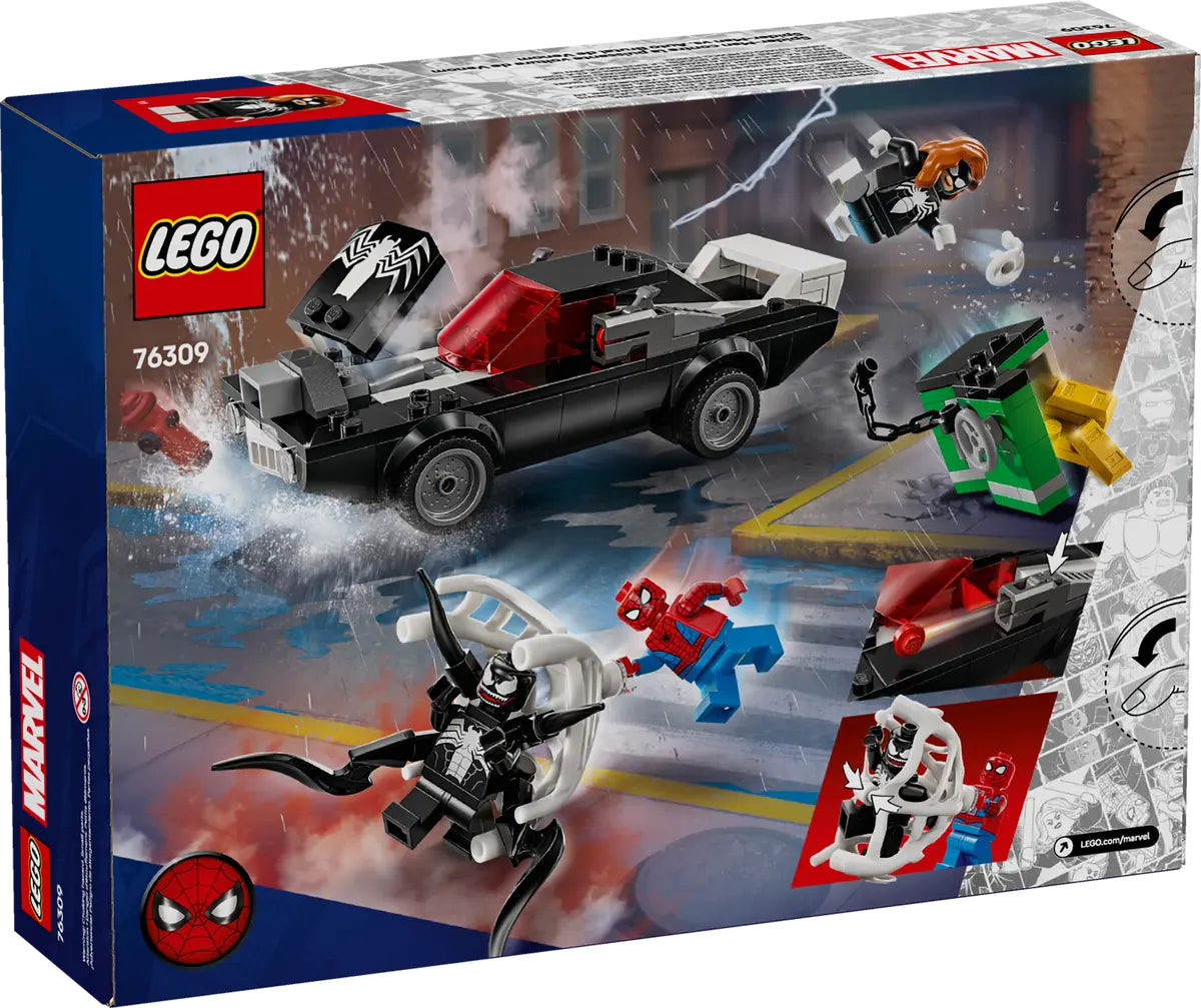 Lego Spiderman vs Venom Muscle Car 76309