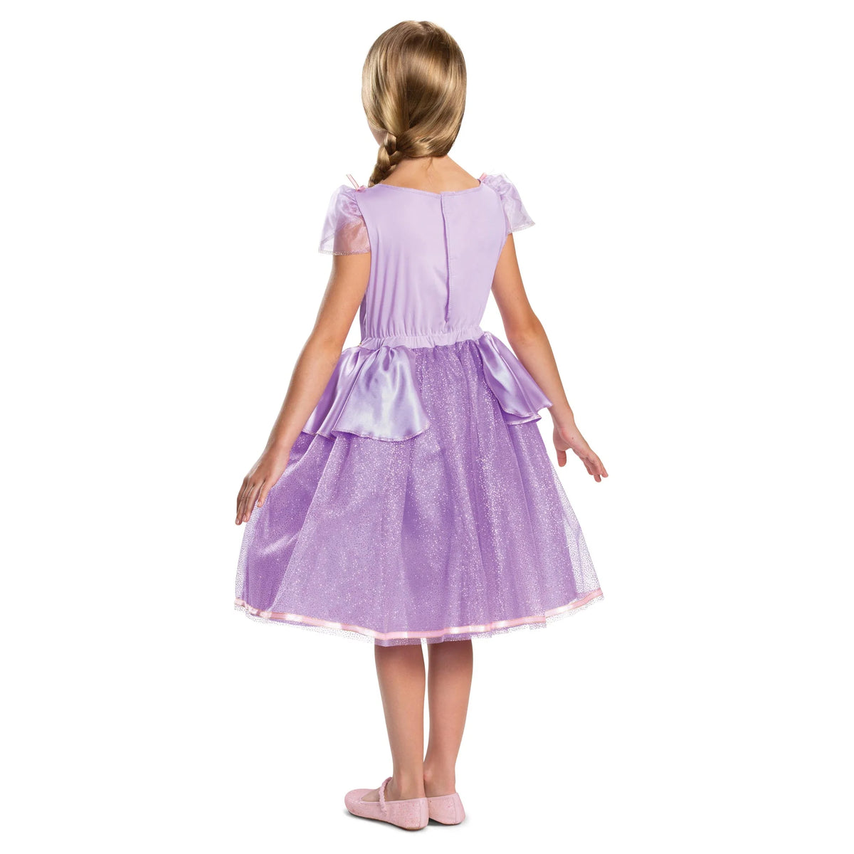 Disney Princess Rapunzel Classic Day Dress Costume for Girls Tangled Princess Fancy Dress Outfit, 4-6 Years