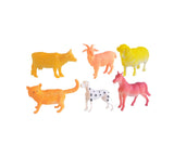 Power Joy Animal Worldz Farm Animal Figures 4 Inch, 6 Pieces, Realistic Farm Animal Toy Set, Ages 3+