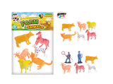 Power Joy Animal Worldz Farm Animal Figures 4 Inch, 6 Pieces, Realistic Farm Animal Toy Set, Ages 3+