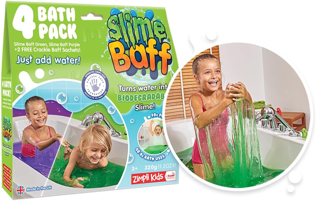 Zimpli Kids Slime Baff Purple & Green 600g