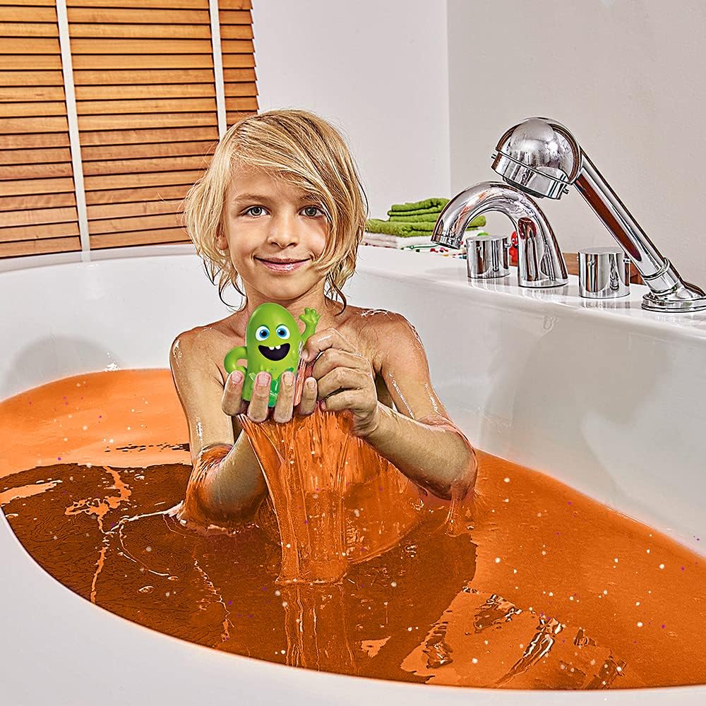 Zimpli Kids Glitter Slime Baff Orange & Aqua 600g