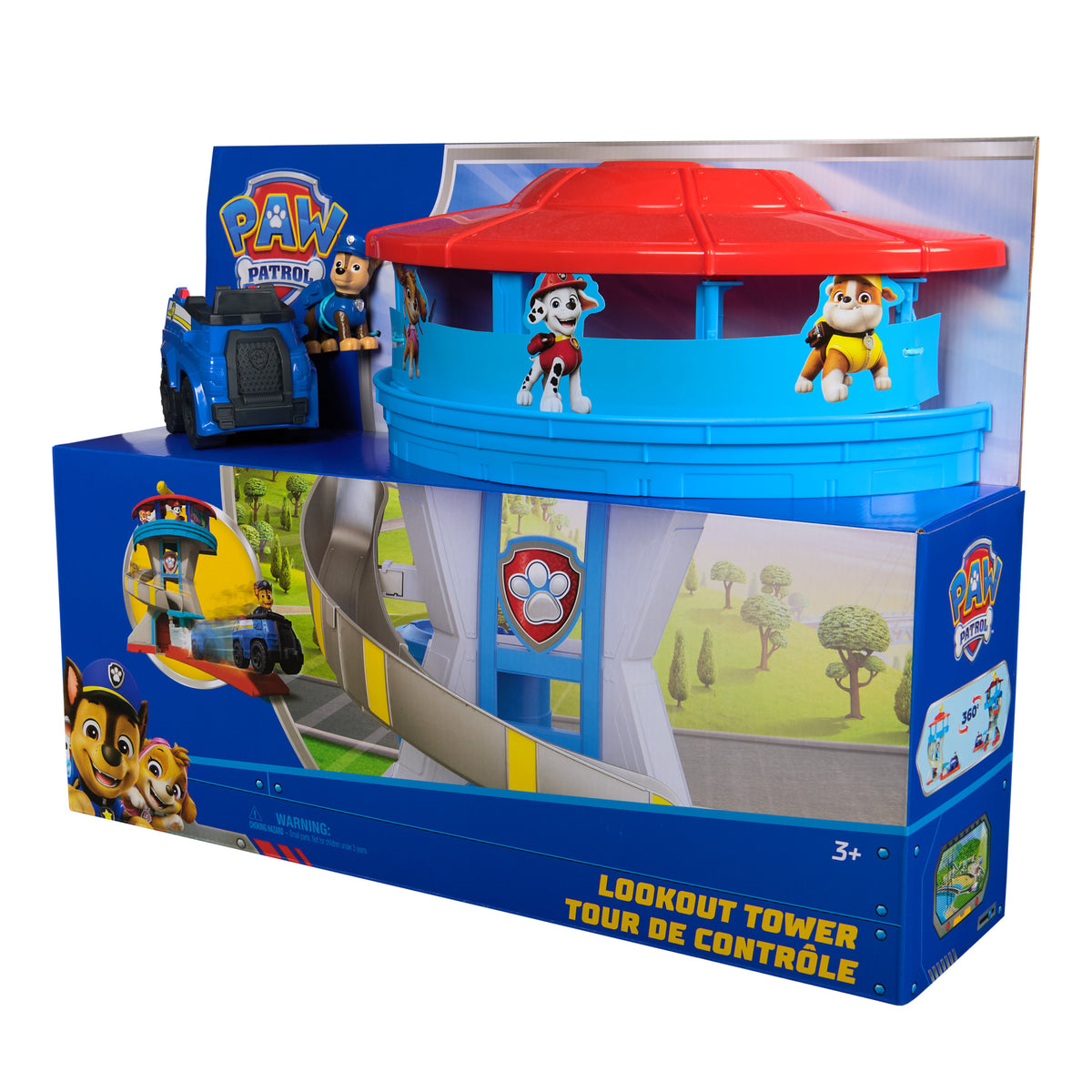 Paw Patrol Lookout Tower Playset with Chase & Police Cruiser