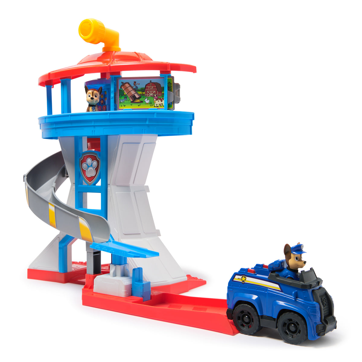 Paw Patrol Lookout Tower Playset with Chase & Police Cruiser