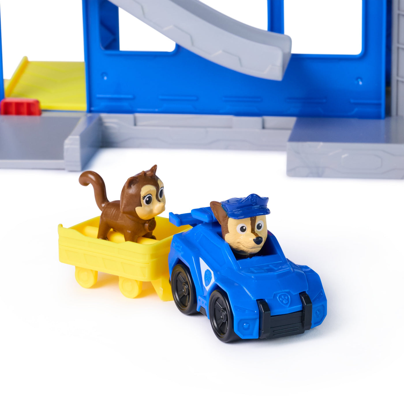 Paw Patrol Search & Rescue HQ Detective Playset with Chase Pup Squad Racer