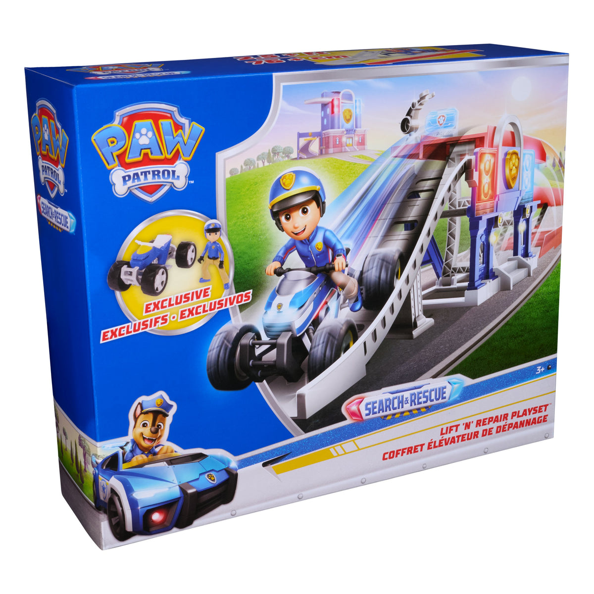 Paw Patrol Search & Rescue Lift & Repair Playset with Ryder Figure & ATV