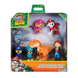 Paw Patrol: The Dino Movie Dino Adventure 6-Figure Pack Playset for Kids