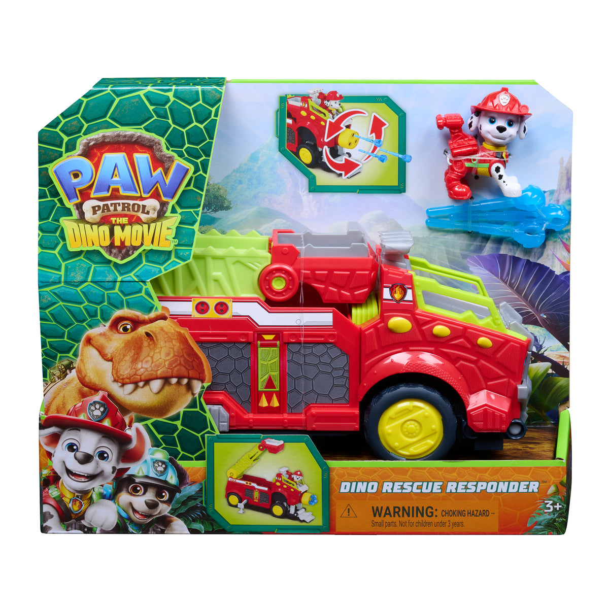 Paw Patrol: The Dino Movie Dino Rescue Responder Vehicle with Marshall