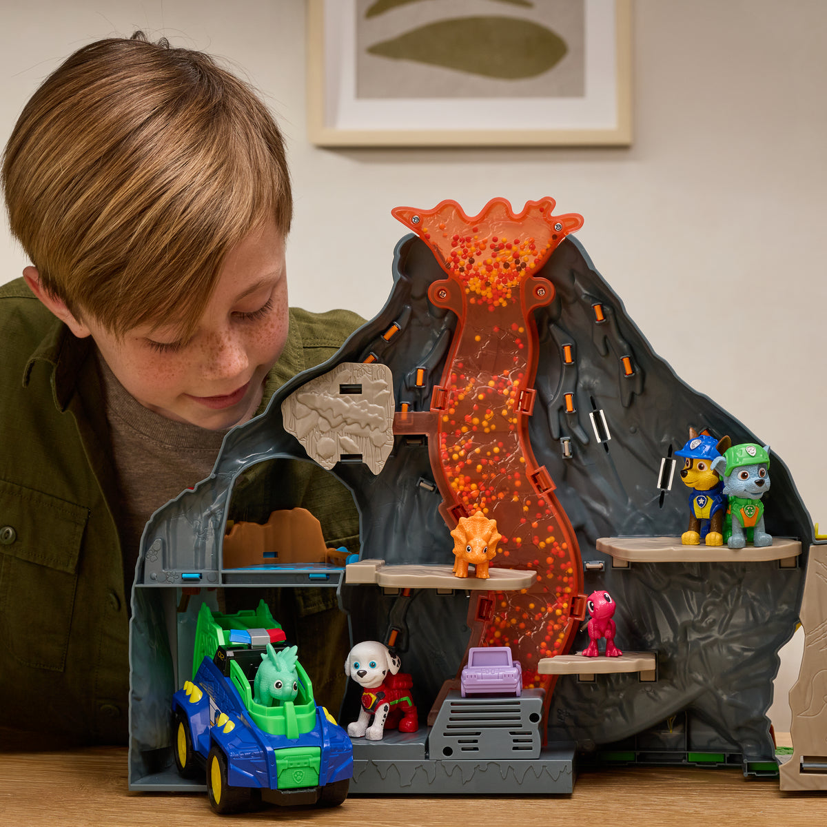 Paw Patrol: The Dino Movie Super Lava Blast Volcano Playset for Kids