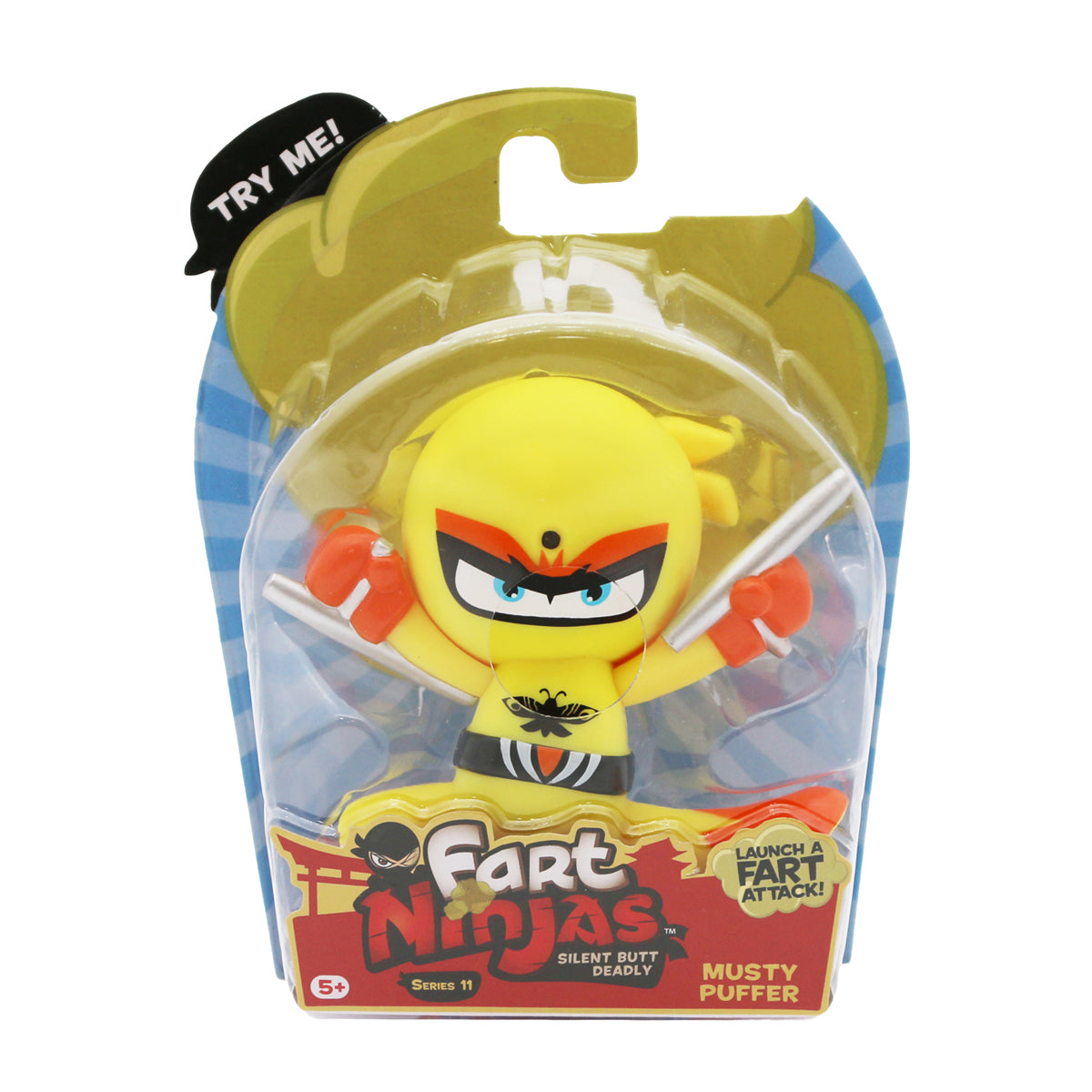 Fart Ninjas 4 Pack Series 11 Mini Action Figures with Realistic Fart Noises Assortment